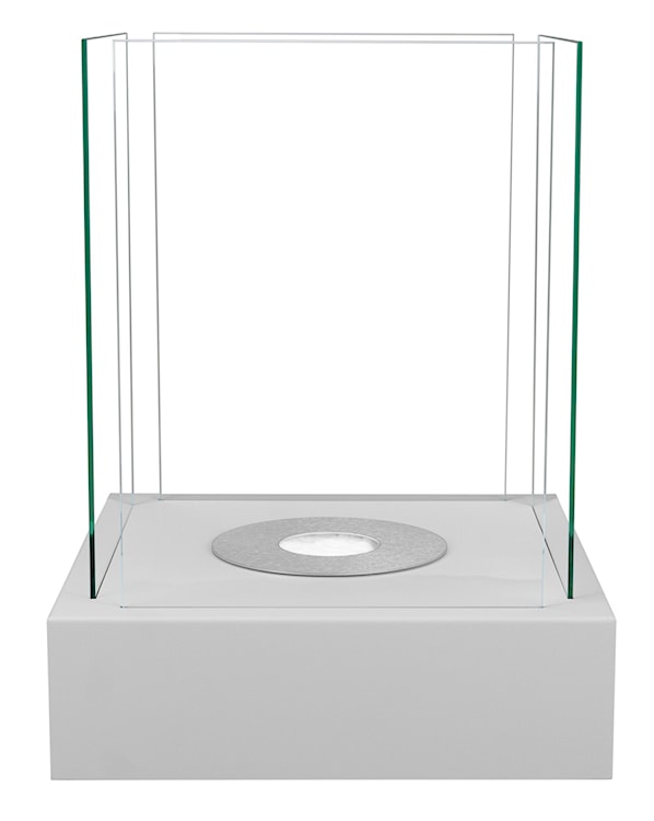Biokominek Cube kwadratowy 40 cm szary strukturalny  - zdjęcie 6