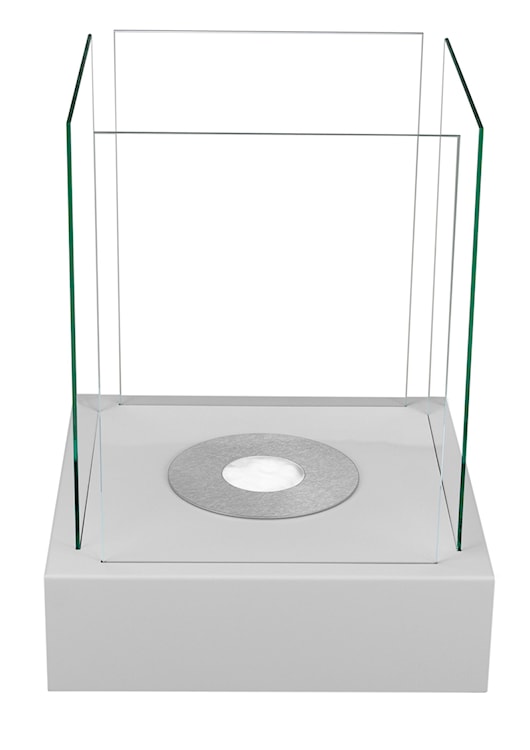Biokominek Cube kwadratowy 40 cm szary strukturalny  - zdjęcie 8