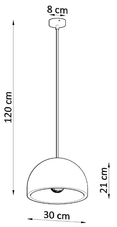 Lampa wisząca Cuffus beton  - zdjęcie 7