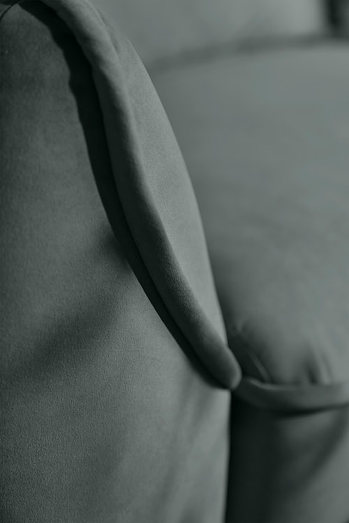 Kanapa rozkładana trzyosobowa Cutie z pojemnikiem szałwiowa welur łatwoczyszczący  - zdjęcie 13