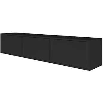 Szafka RTV Framme wisząca z trzema klapami 150 cm czarna