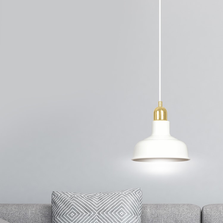 Lampa wisząca Ibere średnica 21 cm biała  - zdjęcie 4