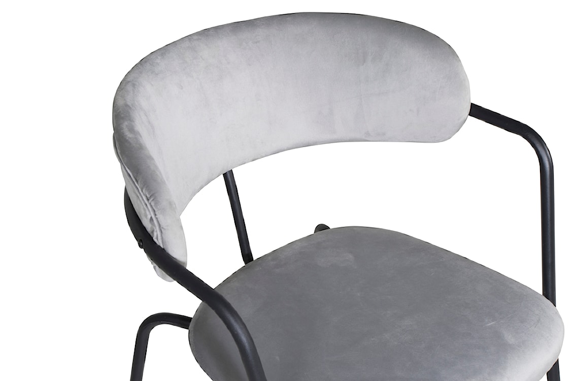 Krzesło nowoczesne Linessitive szare/czarne  - zdjęcie 5