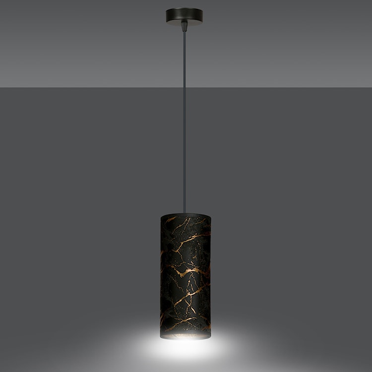 Lampa wisząca Karrla średnica 10 cm czarny marmur  - zdjęcie 5