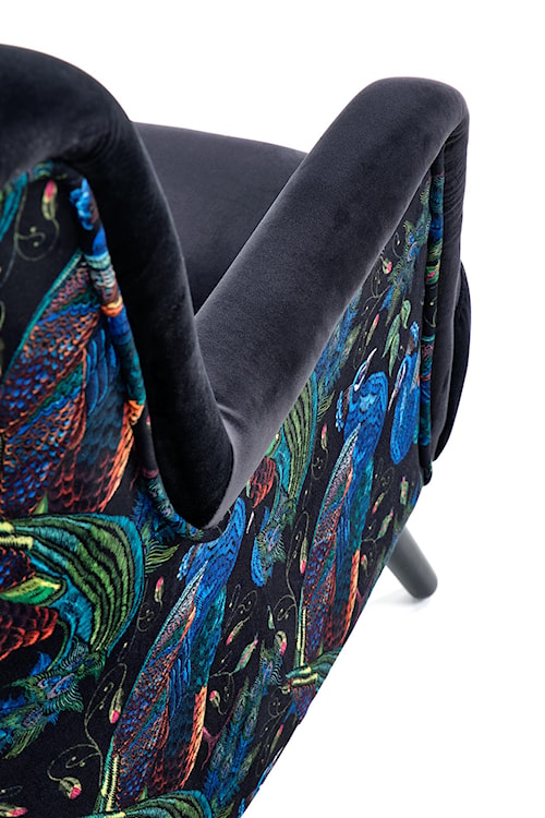 Fotel wypoczynkowy Assalish czarny velvet  - zdjęcie 9