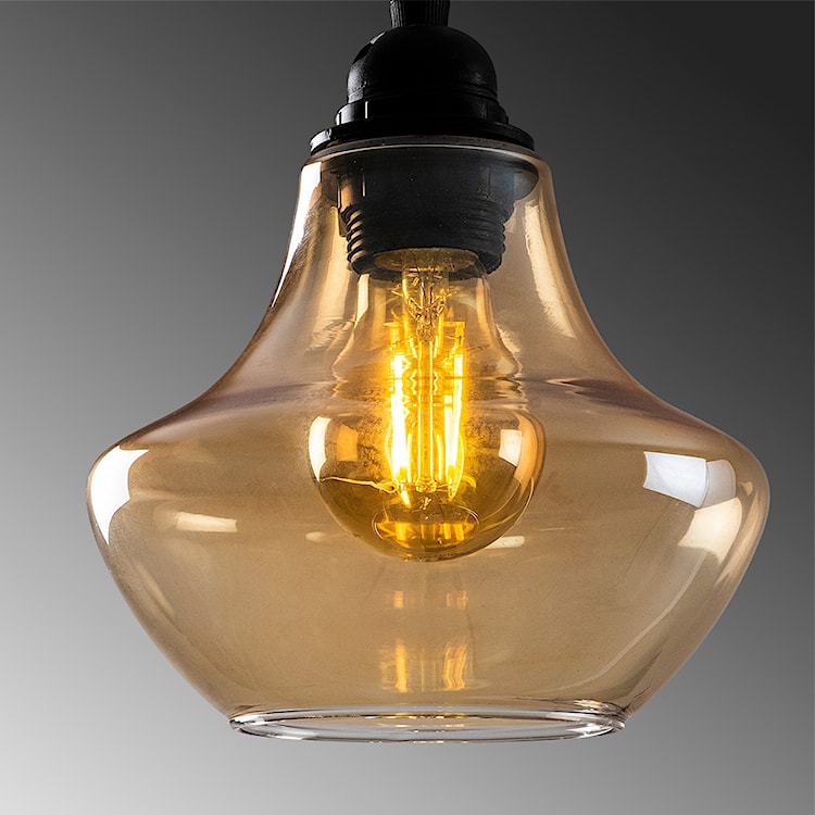 Lampa sufitowa Cheeny x5 dzwon na okrągłej podsufitce czarna  - zdjęcie 11