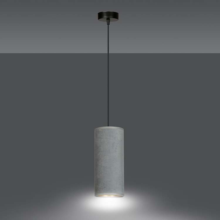 Lampa wisząca Bonett średnica 10 cm szara  - zdjęcie 5