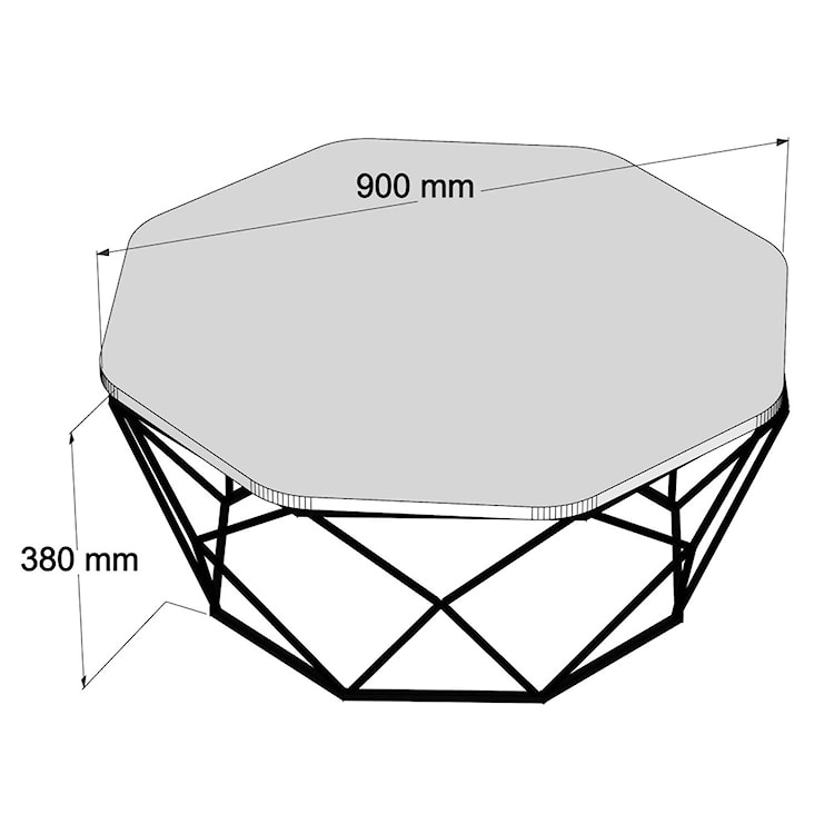 Stolik kawowy okrągły Khun dąb średnica 90 cm  - zdjęcie 5