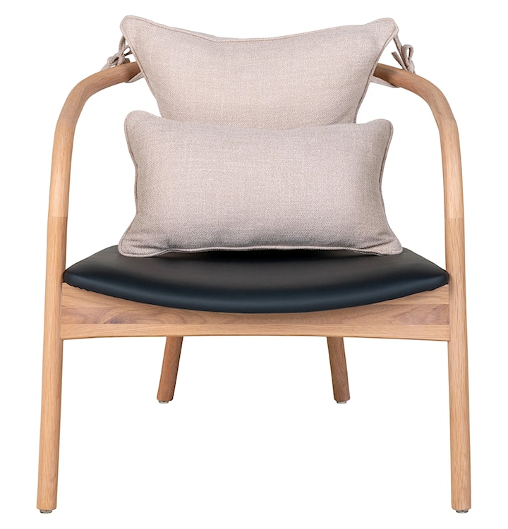Krzesło drewniane Despilly z poduszkami dąb naturalny  - zdjęcie 2
