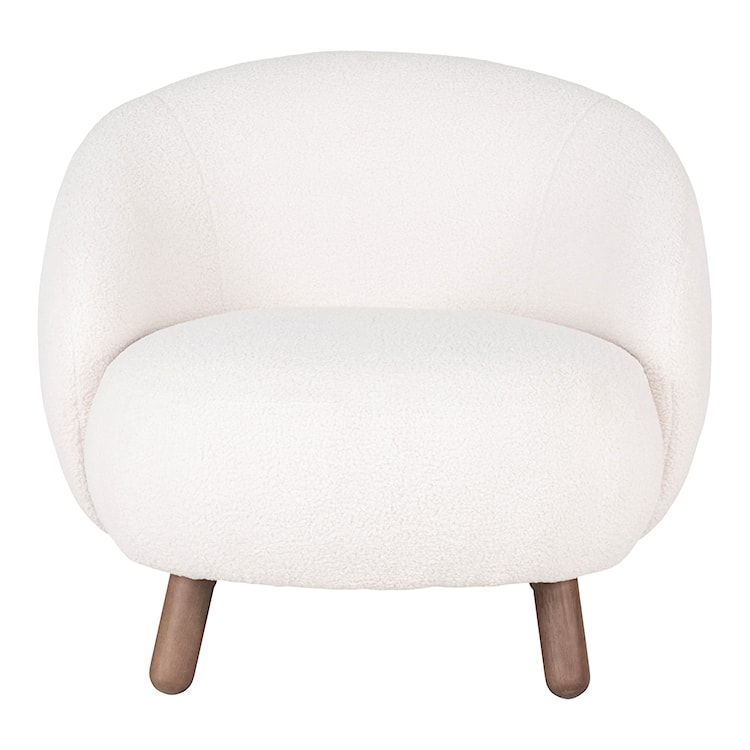 Fotel wypoczynkowy Stinvan biała tkanina boucle  - zdjęcie 7
