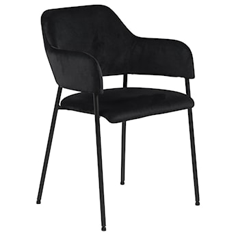 Krzesło tapicerowane Adansonia czarne