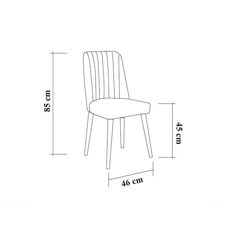 Stół z krzesłami Elioused x4 sosna/antracyt  - zdjęcie 19