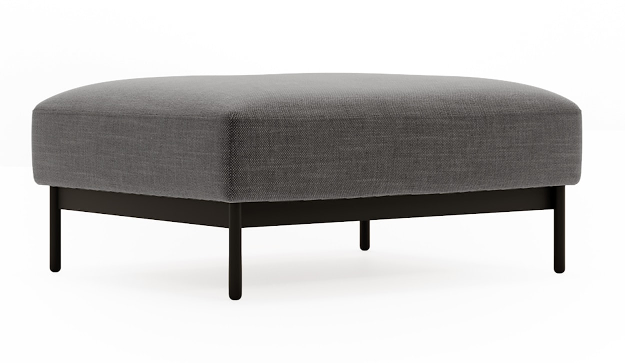 Pufa Solianero ciemnoszara dzianina łatwoczyszcząca