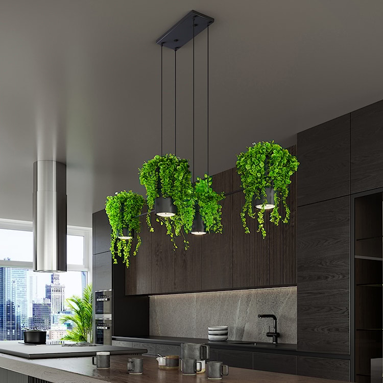 Lampa wisząca Dersiss czarna  - zdjęcie 2