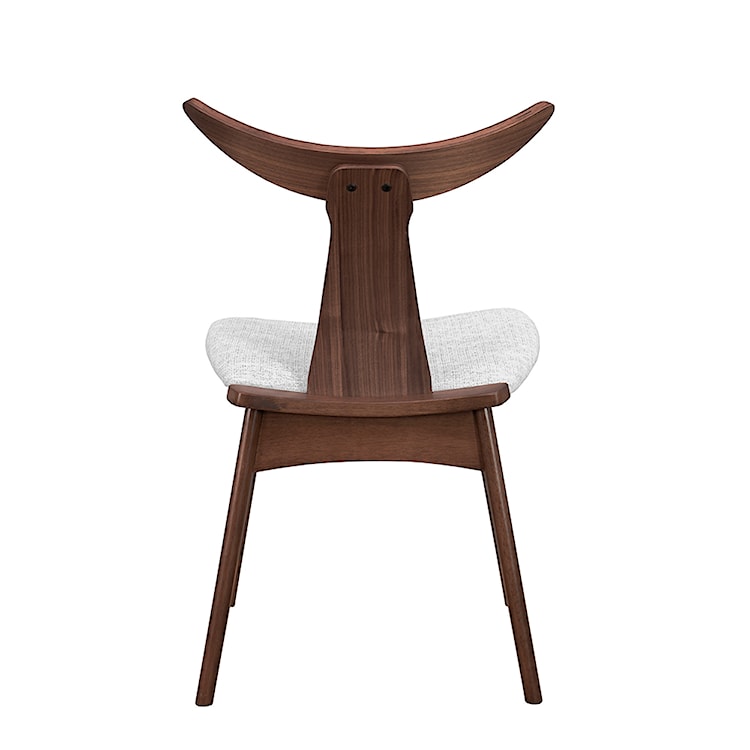 Krzesło drewniane Henrico orzech szare  - zdjęcie 3