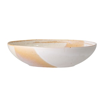 Miska Bloomingville Visisi żółty z kamionki średnica 22 cm