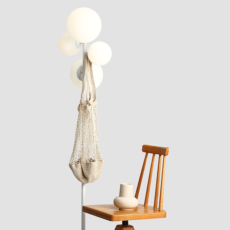 Lampa podłogowa Mauric 161 cm biała  - zdjęcie 4