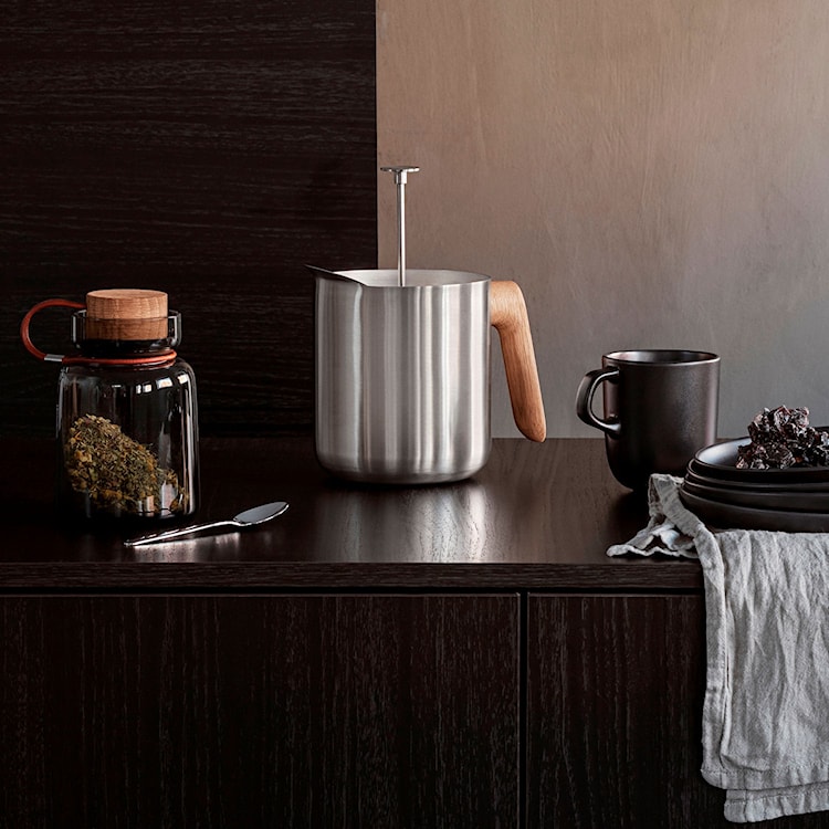 Zaparzacz do herbaty Nordic Kitchen ze stali i dębu  - zdjęcie 4