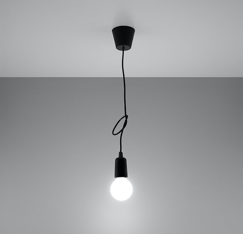 Lampa wisząca Drense czarna  - zdjęcie 2