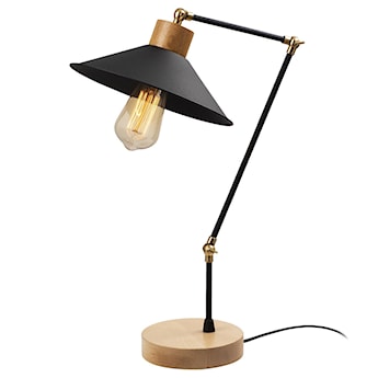 Lampka na biurko Jaspara kapelusz średnica 24 cm czarna