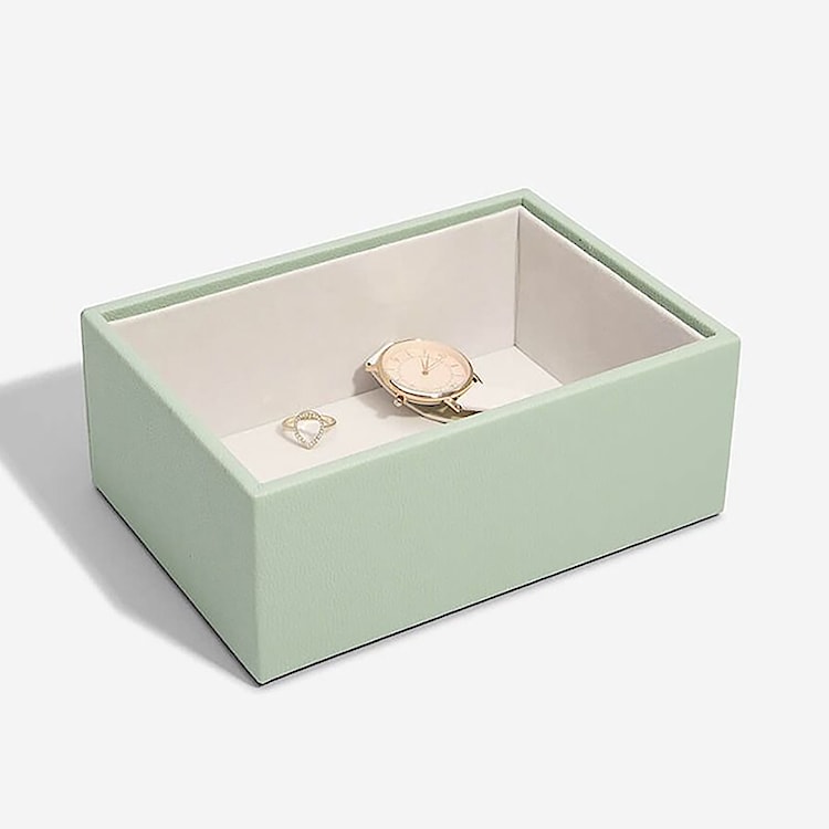 Szkatułka na biżuterię Pebble Mini Watch & Accessory Layer zieleń szałwi  - zdjęcie 3