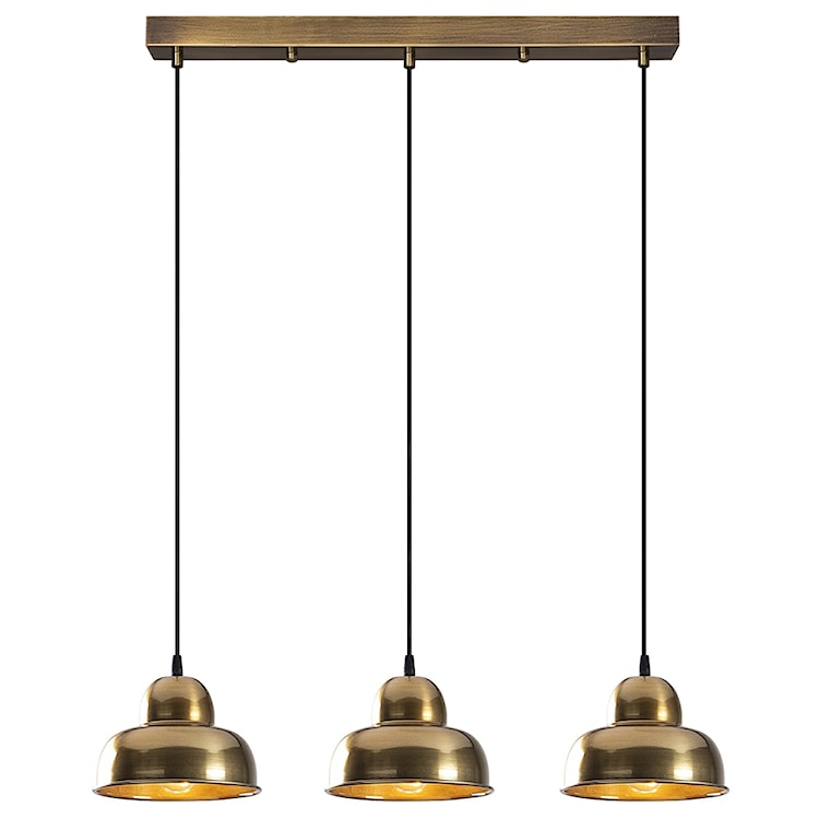 Lampa wisząca Hentima x3 złota  - zdjęcie 2