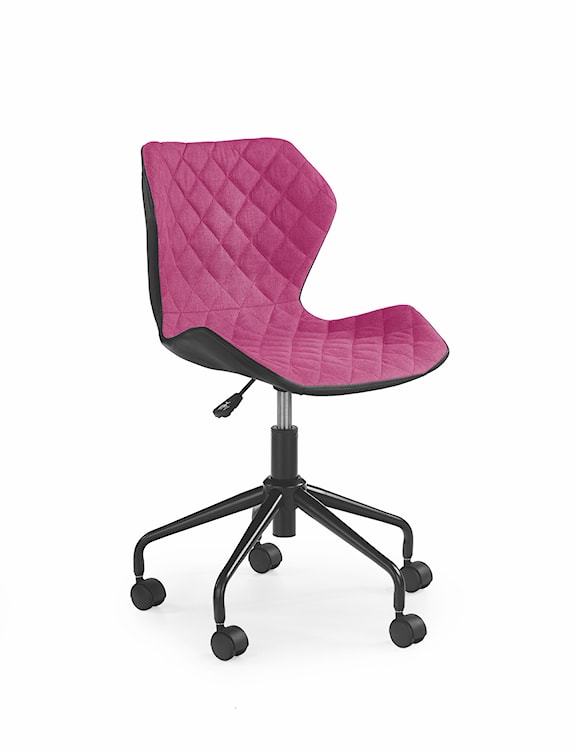 Fotel biurowy Forint czarno-różowy  - zdjęcie 4