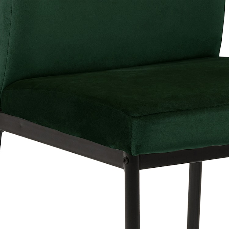 Krzesło tapicerowane Todiar ciemnozielone  - zdjęcie 6