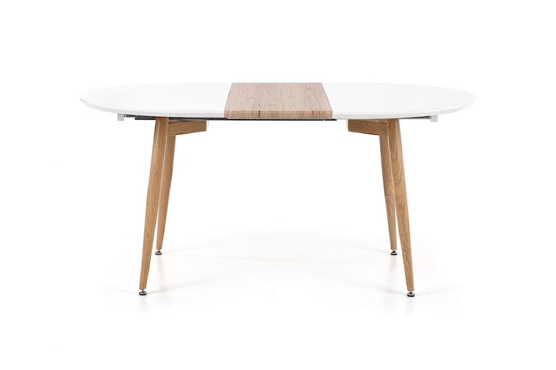 Stół rozkładany Lerma 120-200x100 cmbiały - dąb san remo  - zdjęcie 5