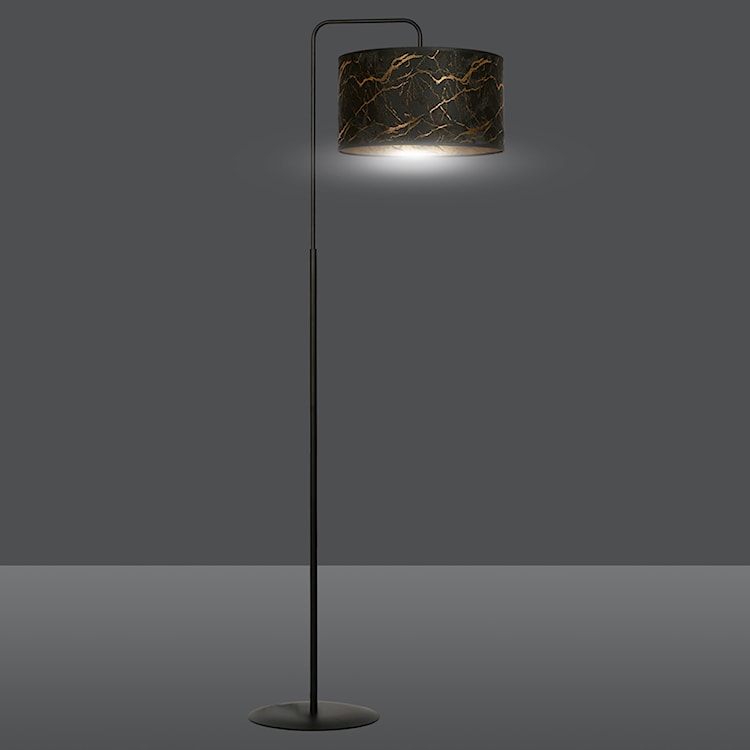 Lampa podłogowa Borra 150 cm czarny marmur  - zdjęcie 4