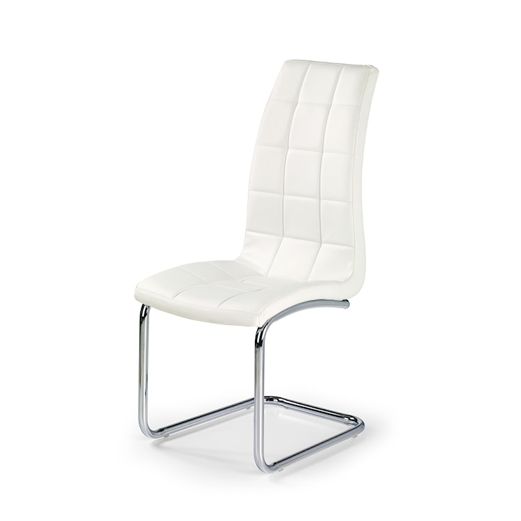 Krzesło tapicerowane na płozach Svilaj białe 