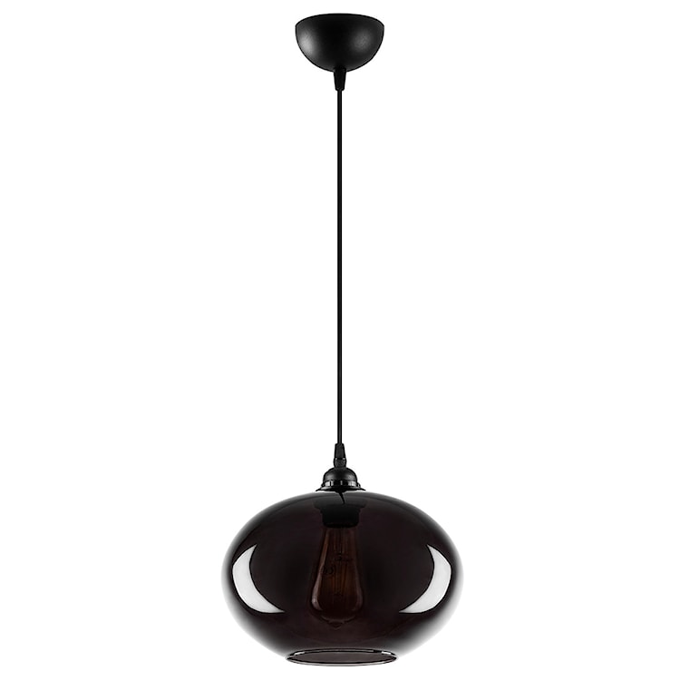 Lampa wisząca Communis 27 cm dymiony klosz  - zdjęcie 5