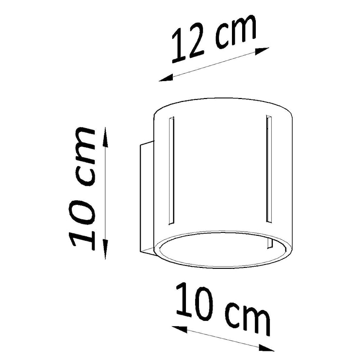 Kinkiet ścienny Zenz średnica 10 cm szary  - zdjęcie 9