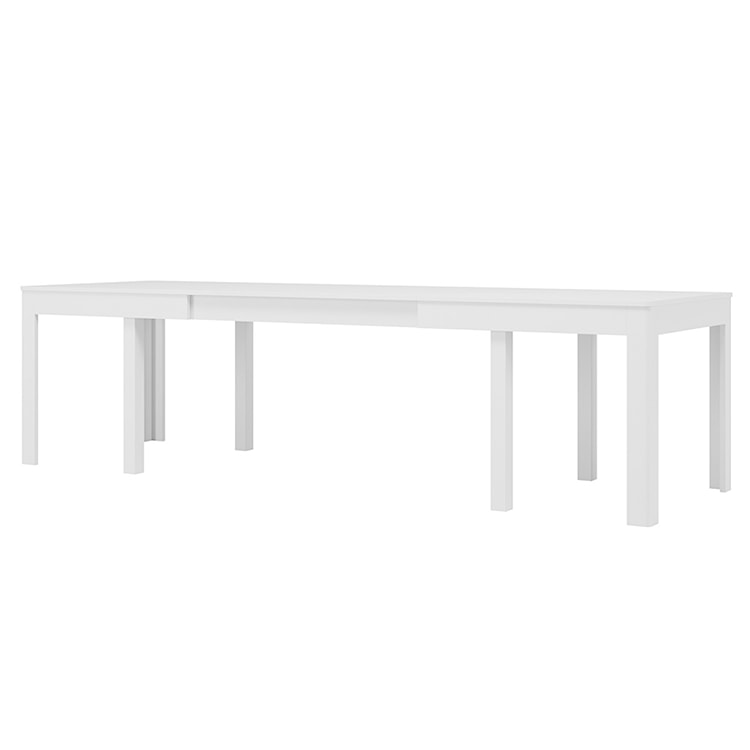 Stół rozkładany Nubedar 160-300x90 cm biały  - zdjęcie 3