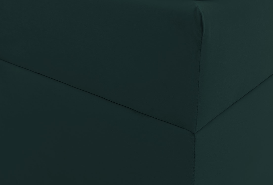 Łóżko kontynentalne 180x200 cm Daissy z pojemnikami i topperem butelkowa zieleń welur  - zdjęcie 6