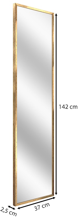 Lustro ścienne Dalone 142x37 cm stare złoto  - zdjęcie 6