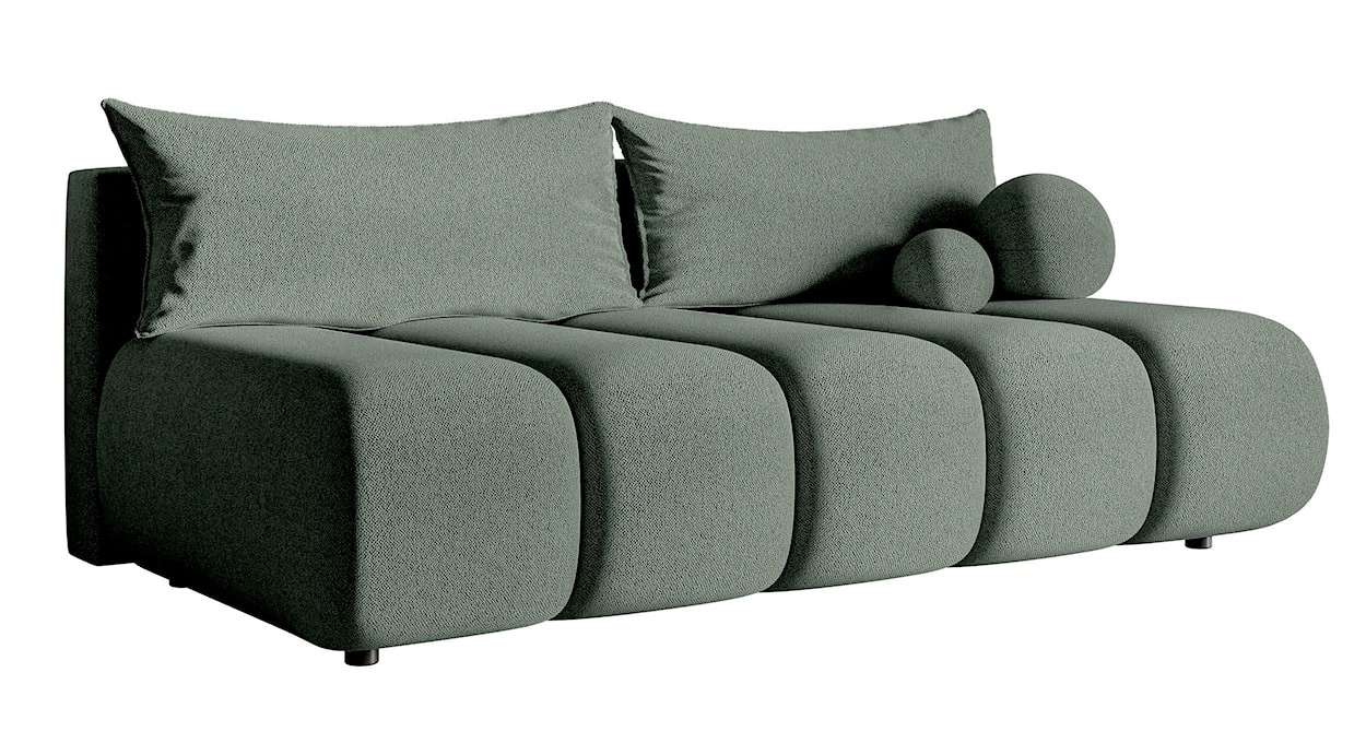 Kanapa trzyosobowa Dandelino Mini z funkcją spania szałwiowa szenil  - zdjęcie 4