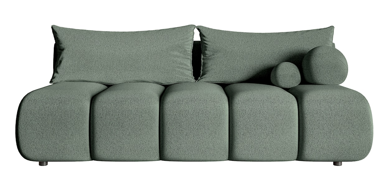 Kanapa trzyosobowa Dandelino Mini z funkcją spania szałwiowa szenil 