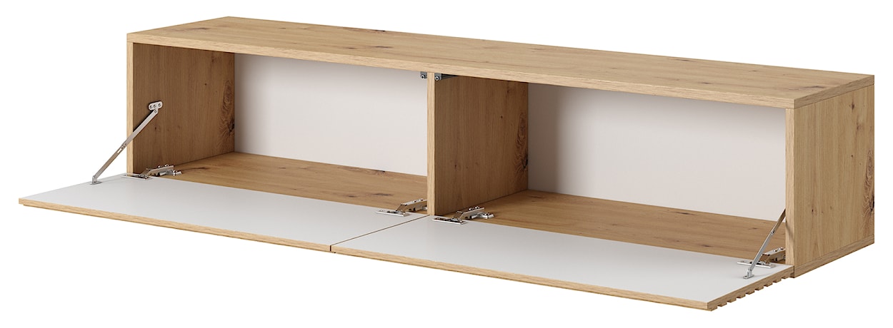 Szafka RTV Pavas 140 cm dąb artisan lamele  - zdjęcie 5