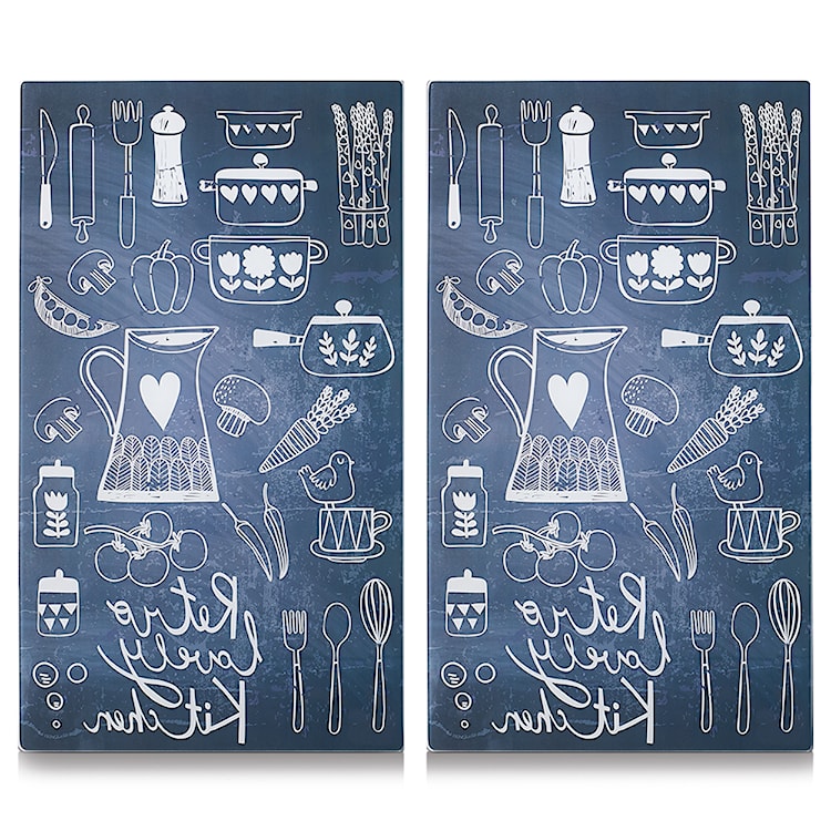 Zestaw desek do krojenia Stonne ze szkła dekoracyjny 