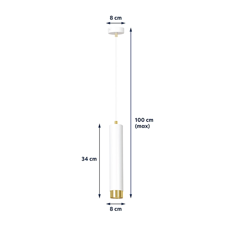 Lampa wisząca Morcone biała  - zdjęcie 6