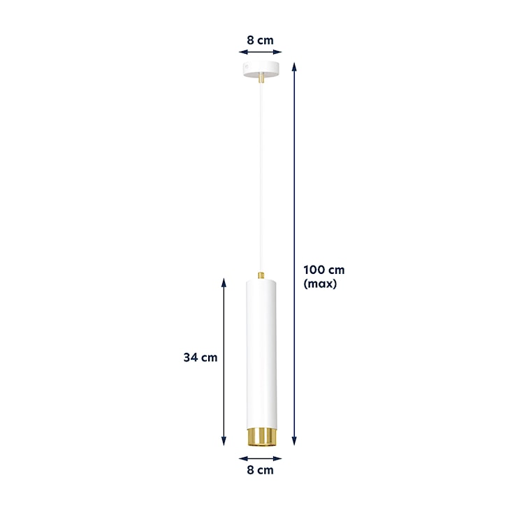 Lampa wisząca Morcone biała  - zdjęcie 8