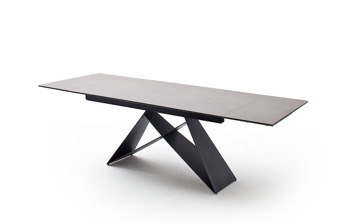 Stół do jadalni Hootion rozkładany 160x240x90 cm jasnoszary  - zdjęcie 3