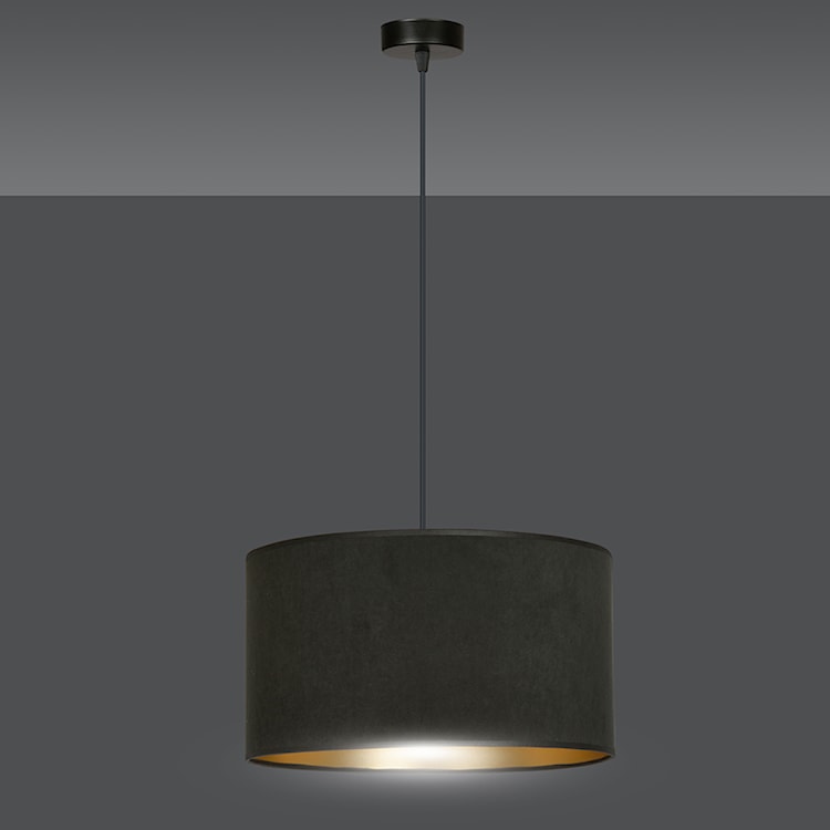 Lampa wisząca Hellid średnica 35 cm czarna  - zdjęcie 5
