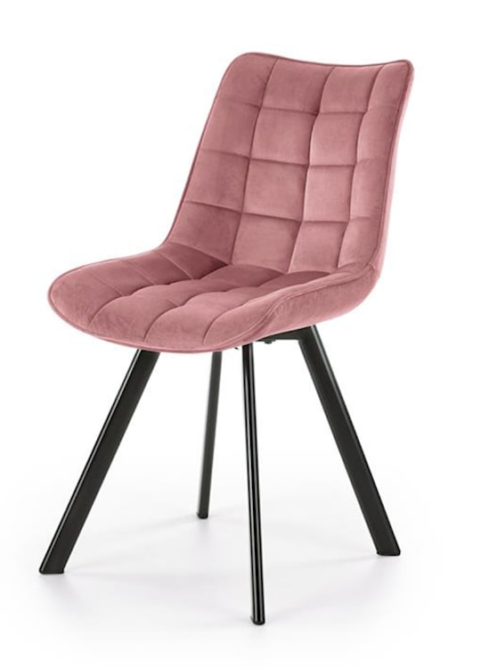 Krzesło tapicerowane Derisa różowe