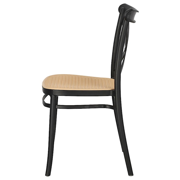 Krzesło z tworzywa Frairlo czarne  - zdjęcie 9