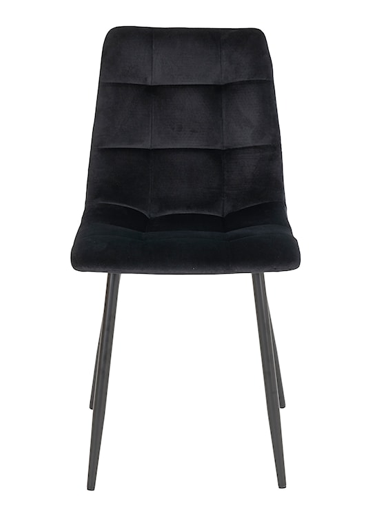 Krzesło tapicerowane Kirme czarny velvet  - zdjęcie 3