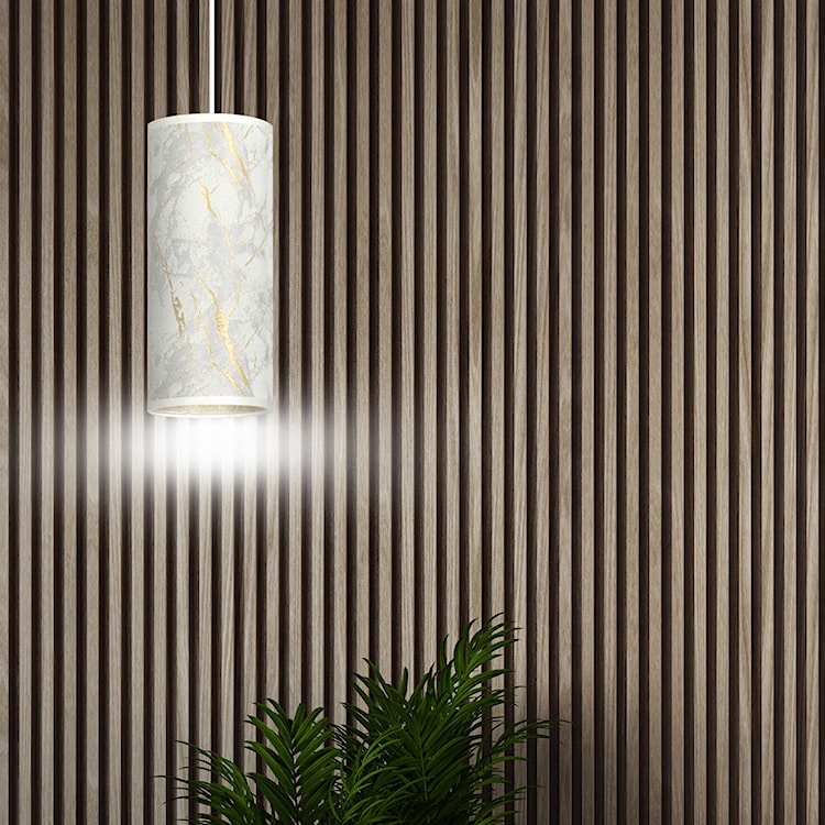 Lampa wisząca Karrla średnica 10 cm marmur  - zdjęcie 2