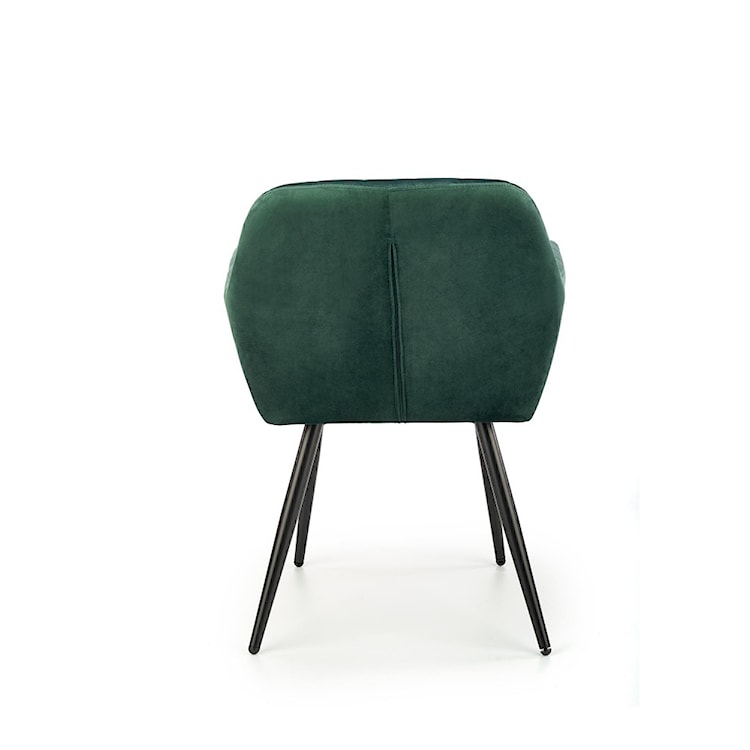 Krzesło tapicerowane Komoryn z podłokietnikami zielone  - zdjęcie 3
