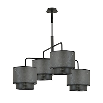Lampa wisząca Thally x4 czarny marmur